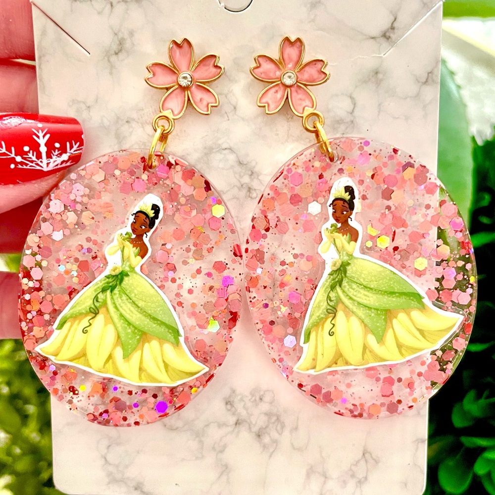 Tiana Acrylic Dangle Earrings